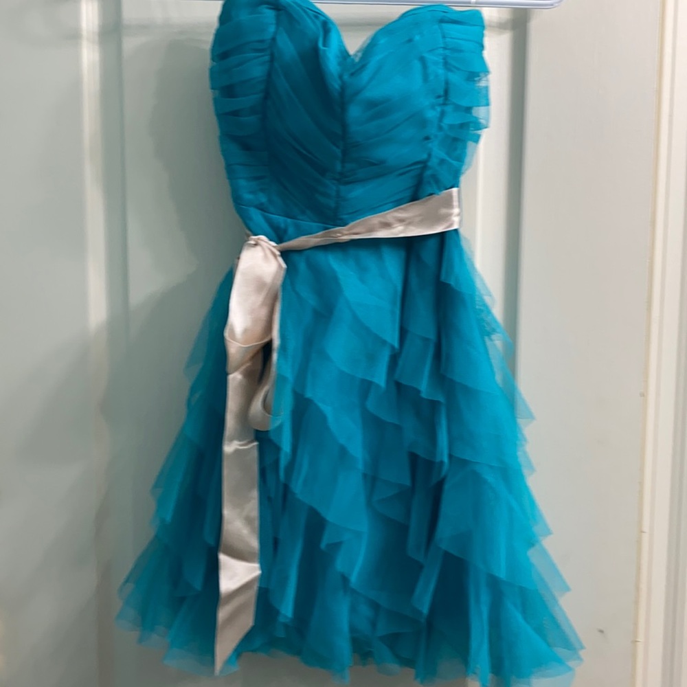 CUTEST teal formal dress!